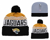 Jaguars Team Logo Black Pom Knit Hat,baseball caps,new era cap wholesale,wholesale hats